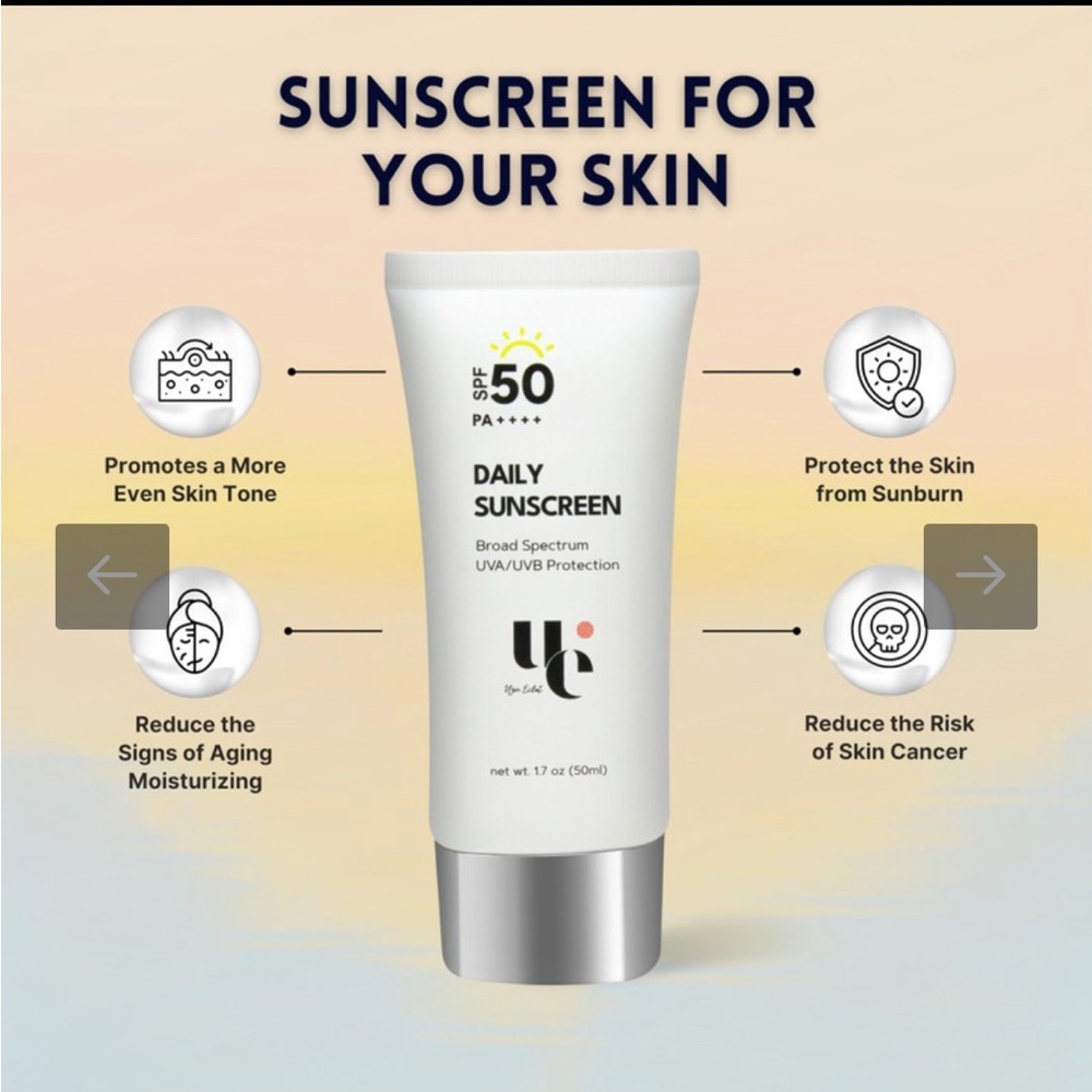 Ujin Eclat Cosmetics UV Clear SPF 50 Sunscreen UVA and UVB Protection Non-Greasy